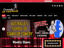 Tablet Screenshot of comedyintheraw.com.au